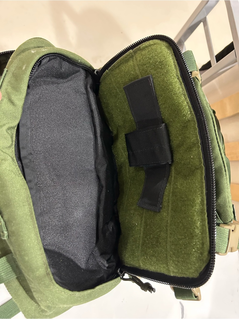 Kifaru- Tactical Olive Green Waist Pack Sling Bag - Men's Outdoor Carry - Picture 2 of 4